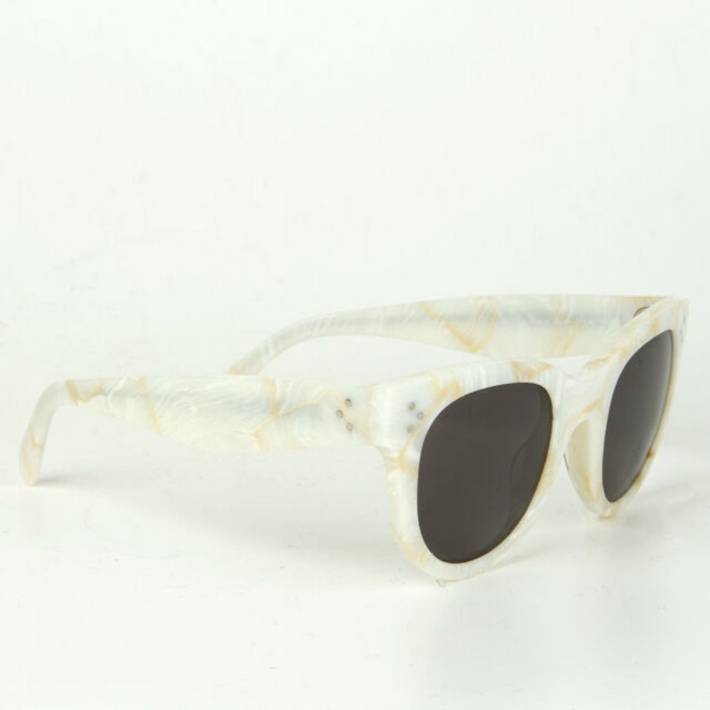 New! Celine white marble baby Audrey sunglasses